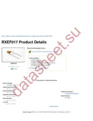 RXEF017 datasheet  